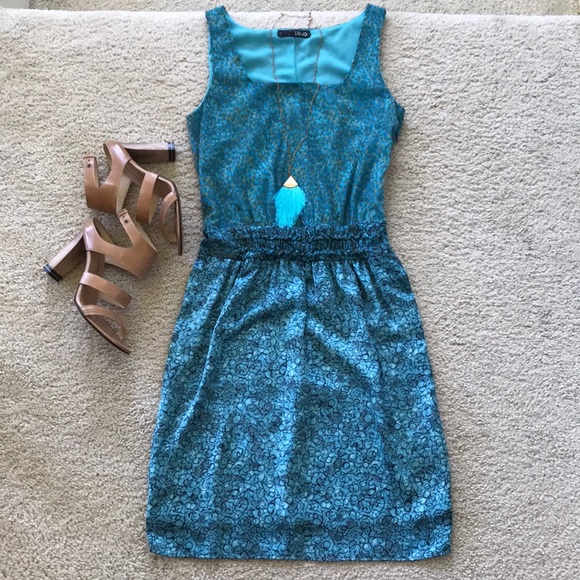 Liu Jo Dresses & Skirts - Liu Jo Mixed Media Sleeveless Dress